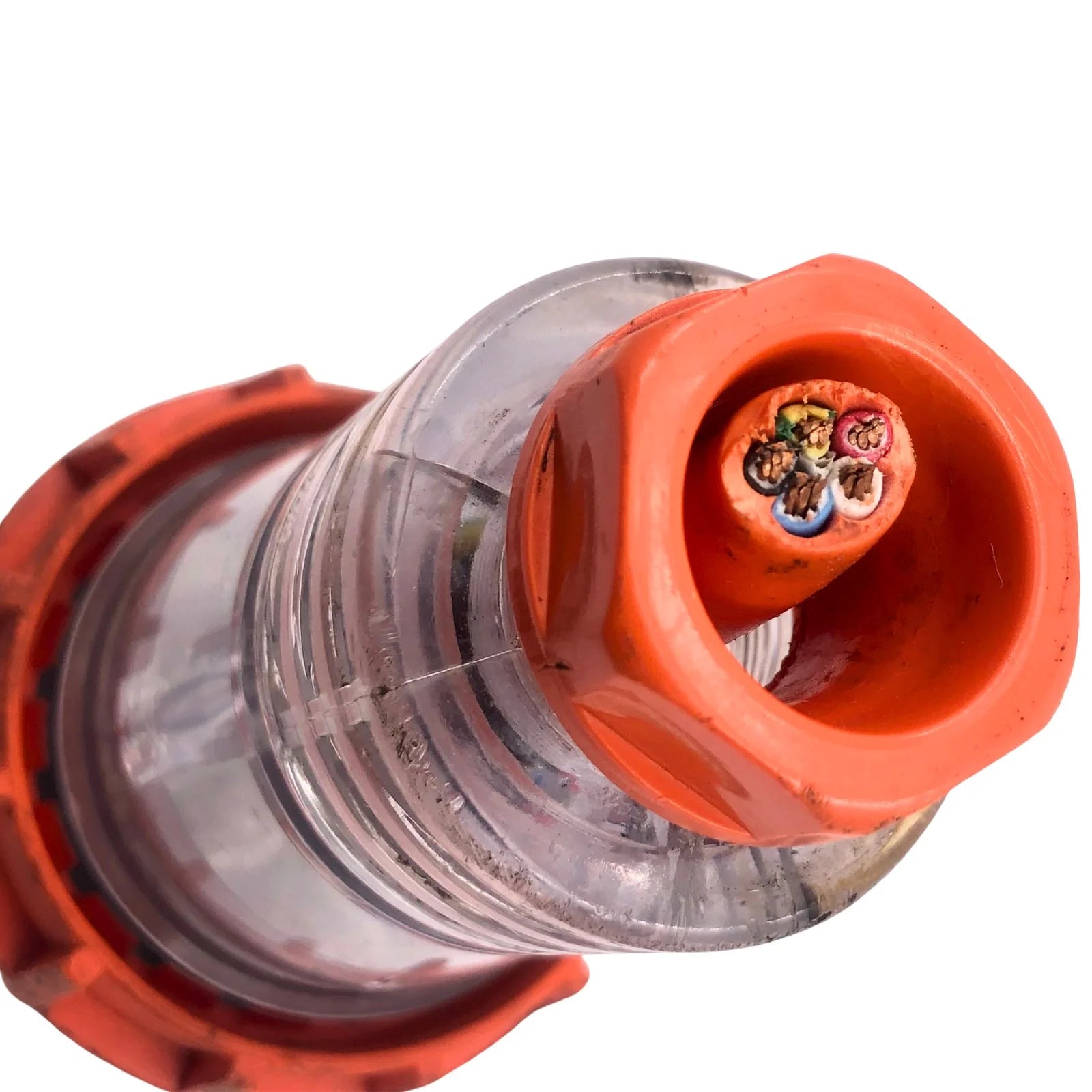 Clipsal Weatherproof Extension Cord Plug Socket Straight 10A 5 Pin Orange 56P510