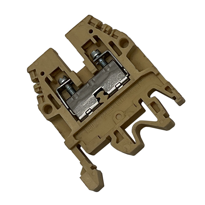 Cabur Terminal Block 600V 29A Din Rail Beige CBD2