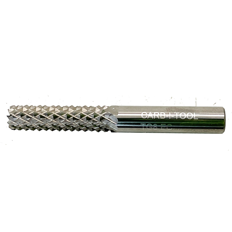 Carbitool Shank Solid Carbide Straight Fibreglass Bit Diamond Cut 6.35mm TG 8E/C