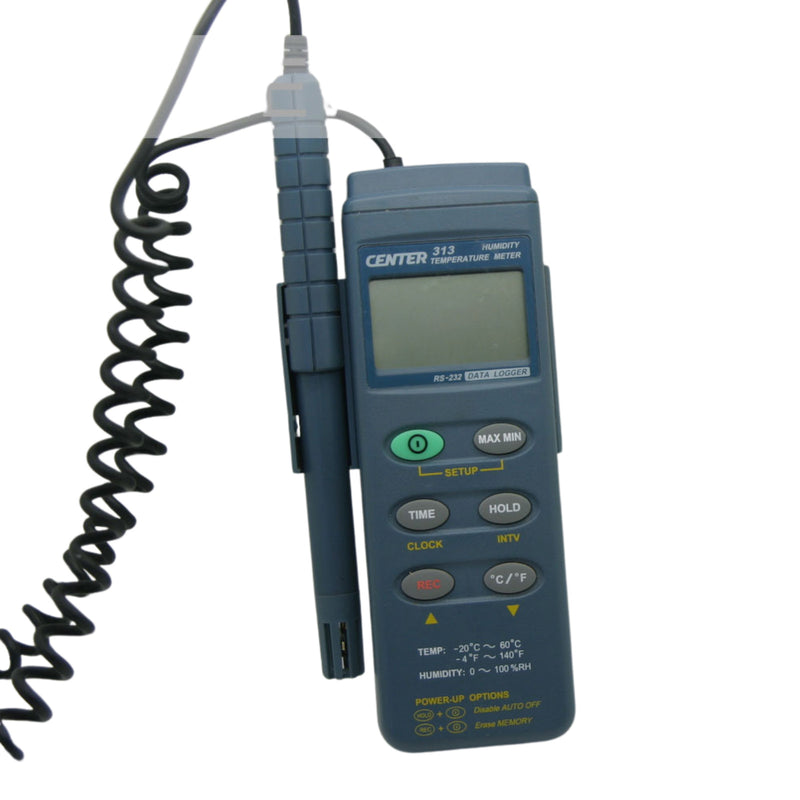 Center Temperature & Humidity Meter 313 & RS-232 Data Logger