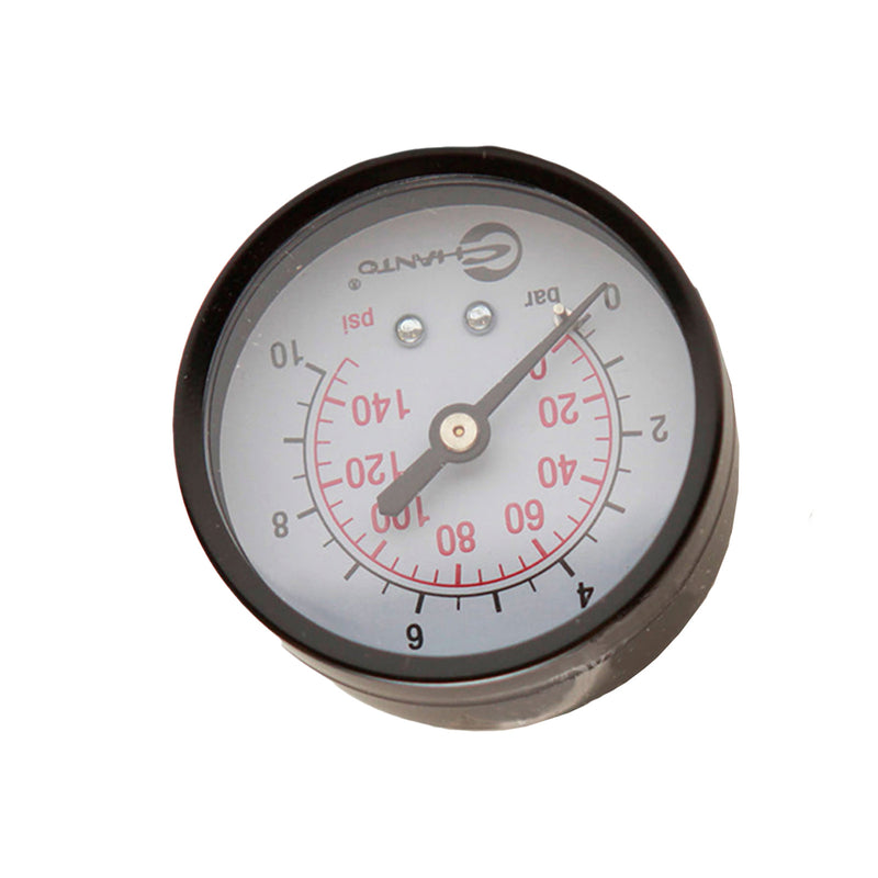 Chanto Dial Pressure Gauge Rear Entry 0-140 psi 0-10 bar 53mm Face UAR04018