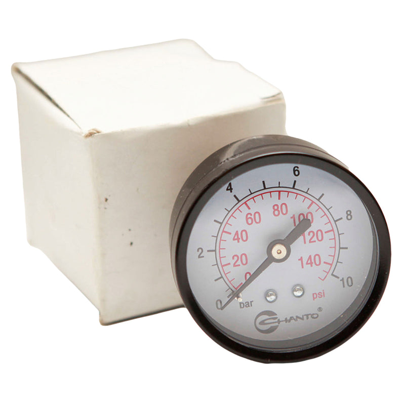 Chanto Dial Pressure Gauge Rear Entry 0-140 psi 0-10 bar 53mm Face UAR04018
