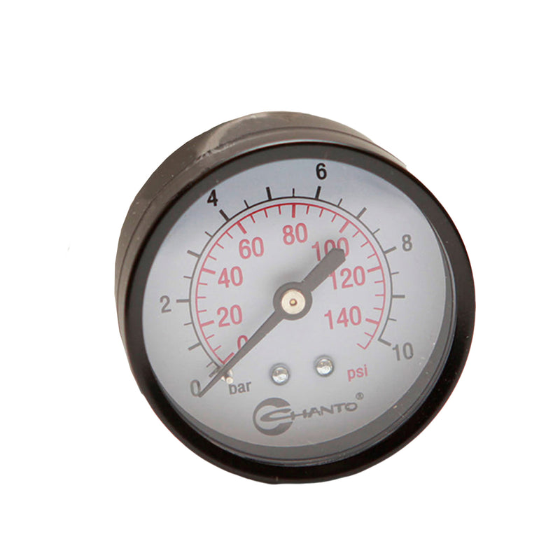 Chanto Dial Pressure Gauge Rear Entry 0-140 psi 0-10 bar 53mm Face UAR04018