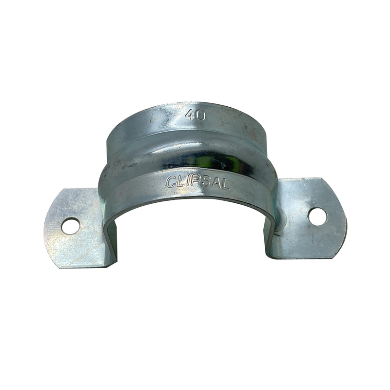 Clipsal Conduit Saddle Metal Zinc Plated 40mm 175GM