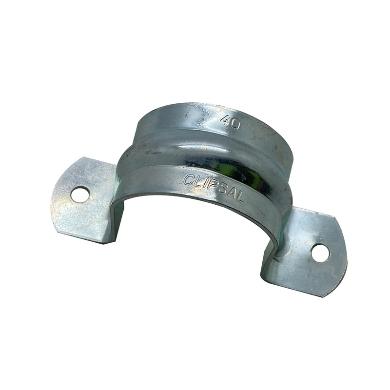 Clipsal Conduit Saddle Metal Zinc Plated 40mm 175GM