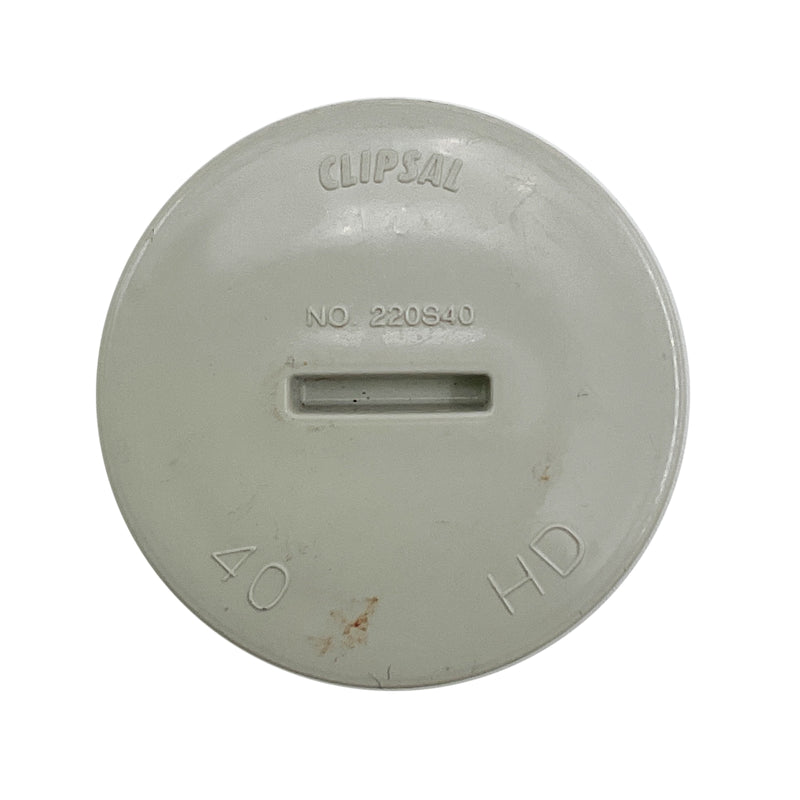 Clipsal Conduit Entry Plug Screwed 40mm Gray 220S40