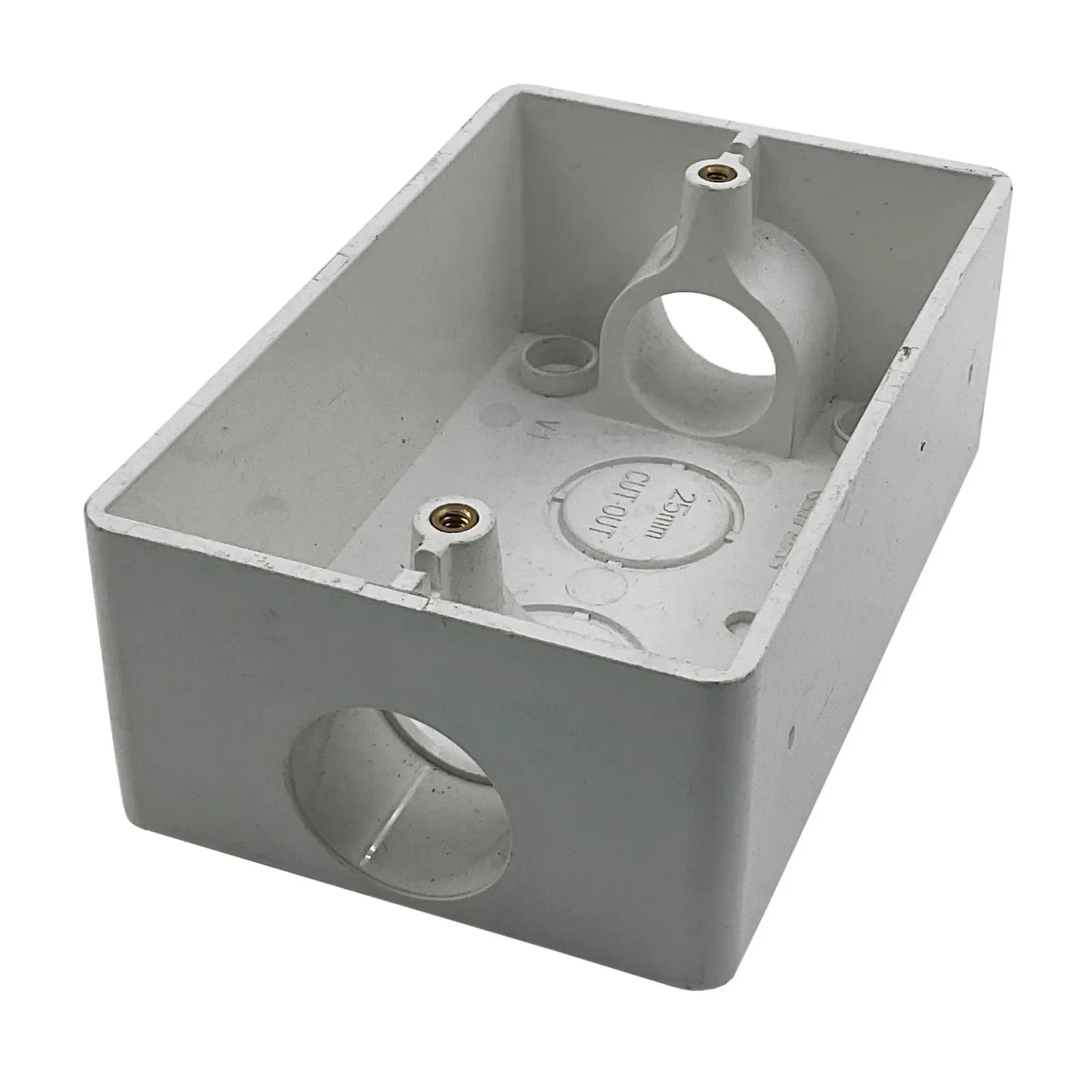 Clipsal Mounting Box 238/25 | 2-Way Plastic 25mm White