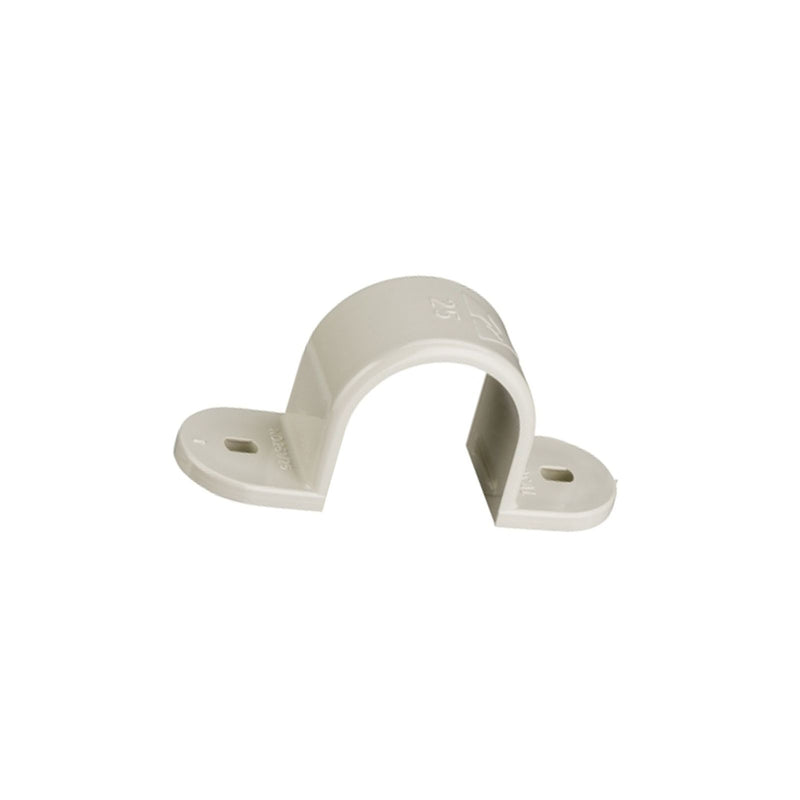 Clipsal Full Saddle Moulded 25mm PVC Gray 261/25