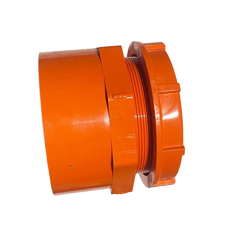 Clipsal Pressure Pipe Adaptor With Lock Ring Orange 263P100