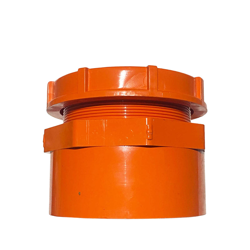 Clipsal Pressure Pipe Adaptor With Lock Ring Orange 263P100