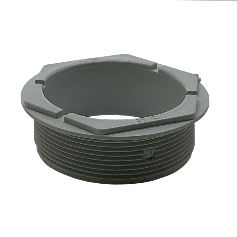 Clipsal Conduit Male Bush 50mm PVC Gray 281/50