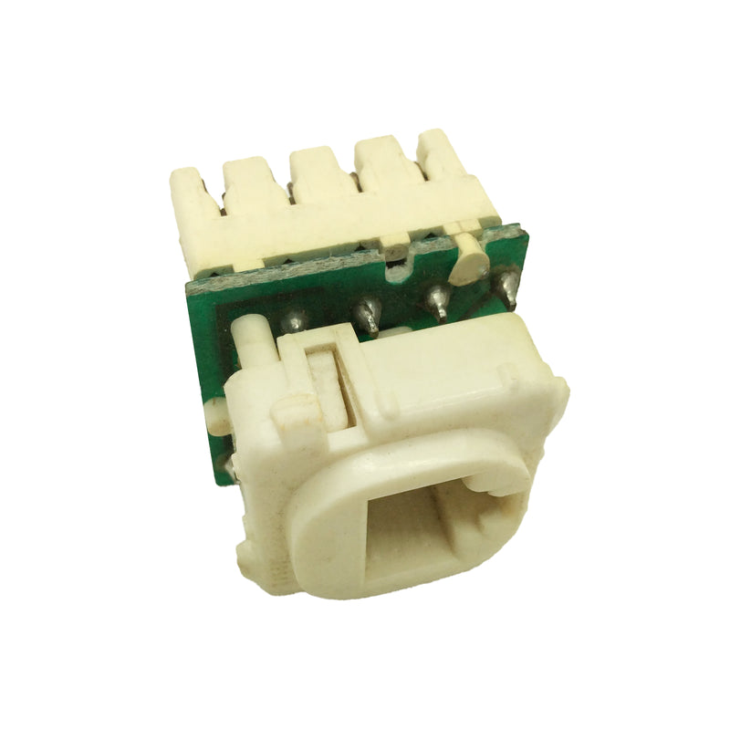 Clipsal Socket Cat5e 8 Way 8 Contact Socket Mechanism Electric White 30RJ88SMA5