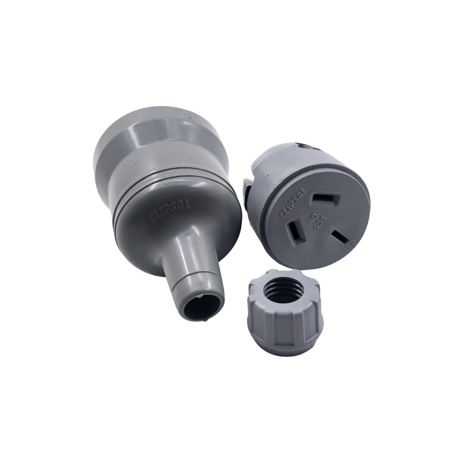 Clipsal Extension Cord Socket Plug Heavy Duty 250VAC 10A 3 Pin Flat 438HD