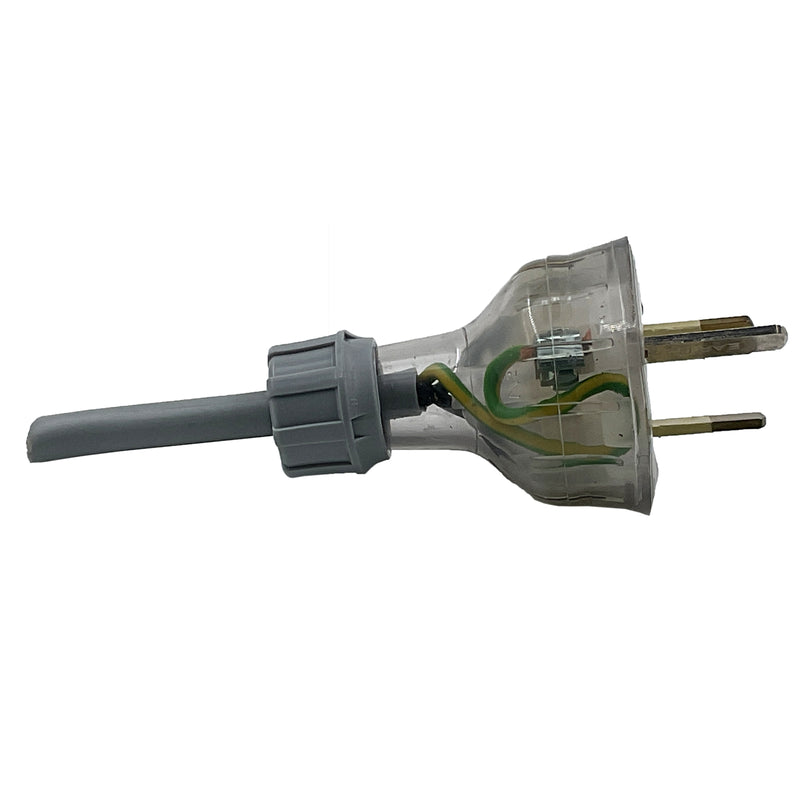 Clipsal 3-Pin Plug Transparent 240V 10A 439