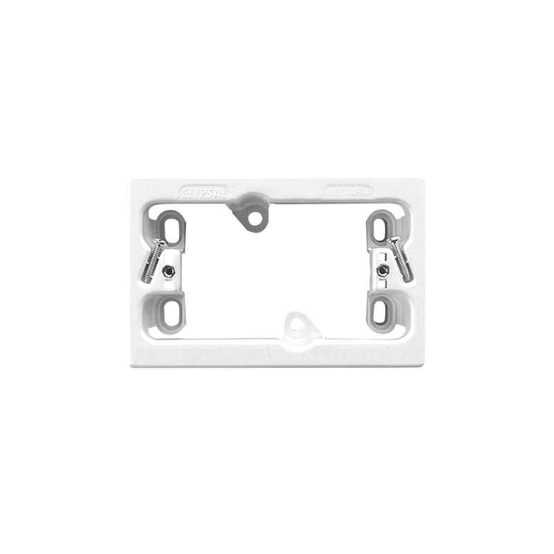 Clipsal Mounting Block 1 Gang PVC 449A