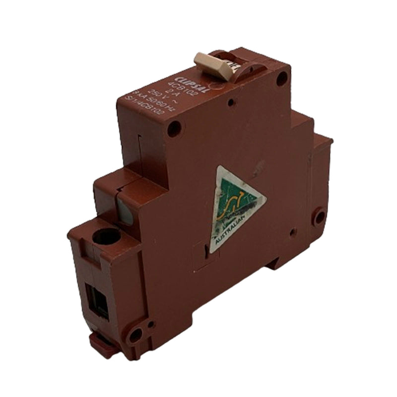 Clipsal Miniature Circuit Breaker 1 Pole 2A 8kA 240V 4CB102