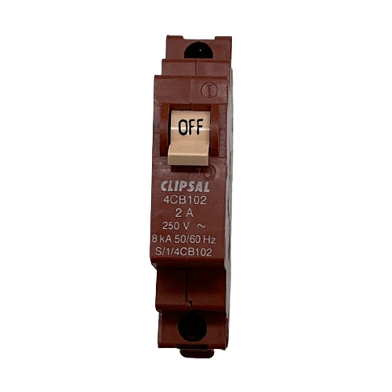 Clipsal Miniature Circuit Breaker 1 Pole 2A 8kA 240V 4CB102