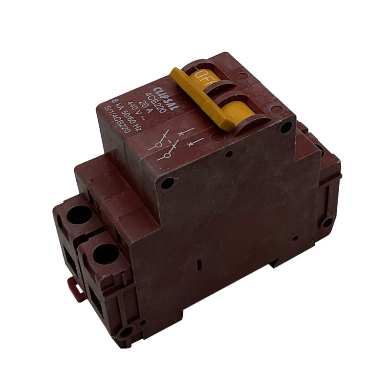 Clipsal Miniature Circuit Breaker 2 Pole 20A 8kA 4CB220/8