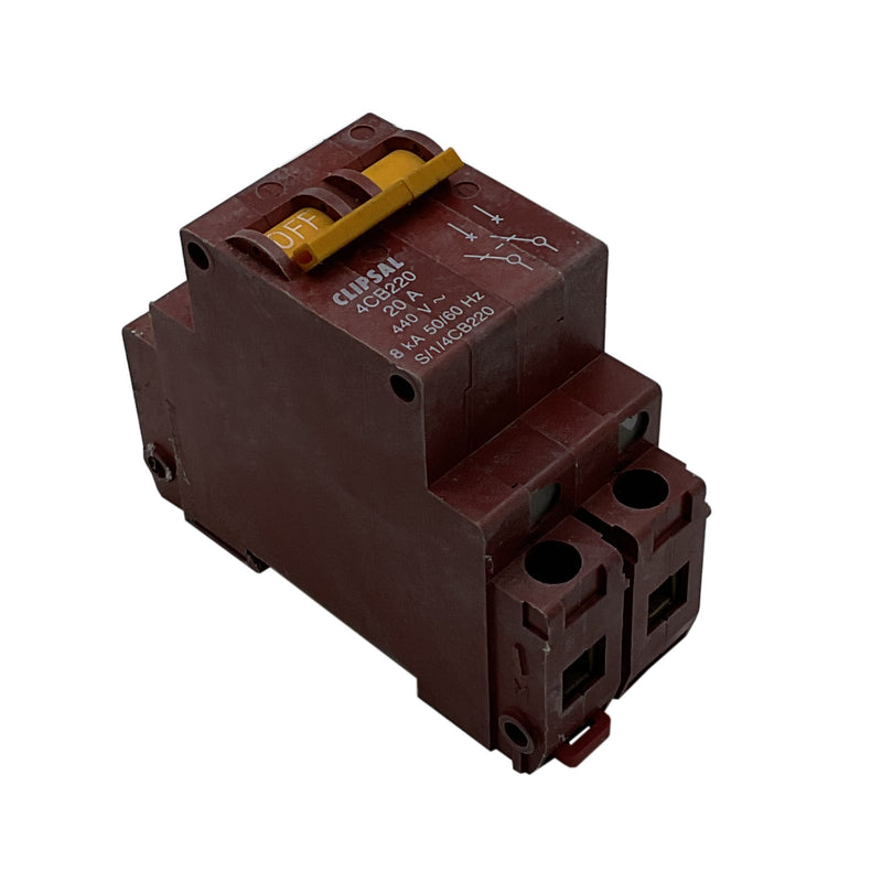 Clipsal Miniature Circuit Breaker 2 Pole 20A 8kA 4CB220/8