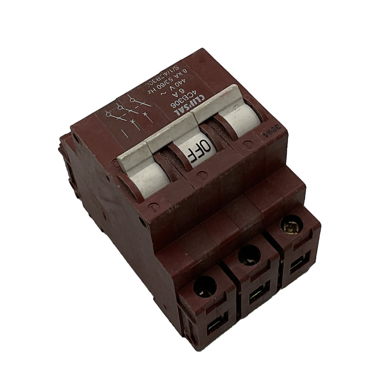 Clipsal Miniature Circuit Breaker 3 Pole 6A 8kA 415V 4CB306