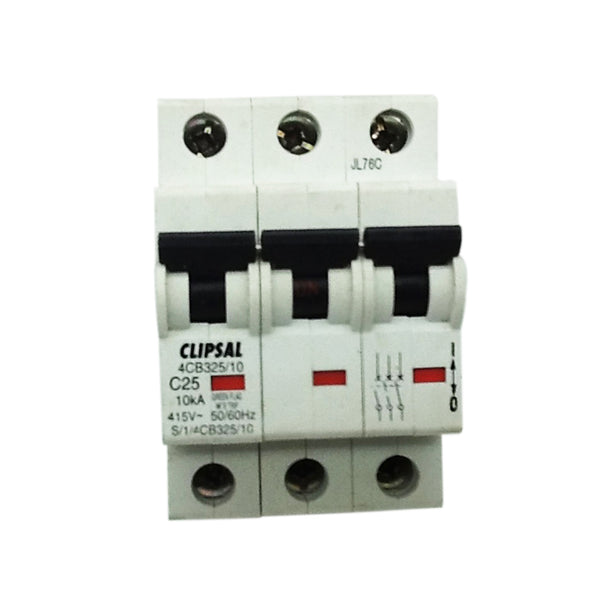 Clipsal Miniature Circuit Breaker 3 Pole 25A 10kA 415V 4CB325/10