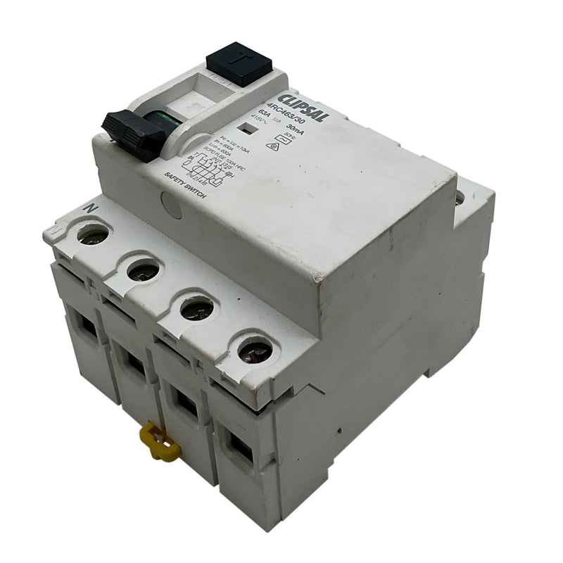 Clipsal RCD Non-Delayed Circuit Breaker 415V 63A 30mA 4 Pole 4 Module 4RC463/30