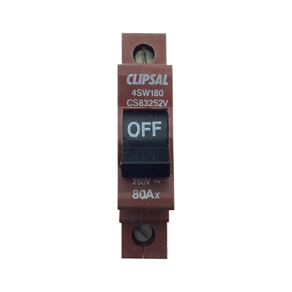 Clipsal Isolation Switch 1 Pole 80A M63 CS83252V 4SW180