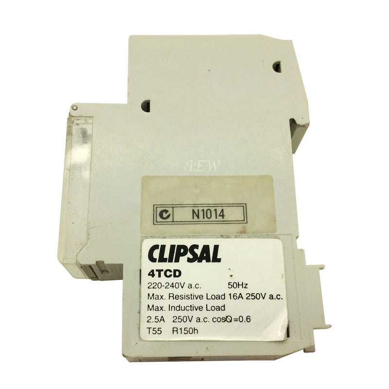 Clipsal 7 Days Programmable Digital Time Switch DIN Mount 16A 220-240VAC 4TCD