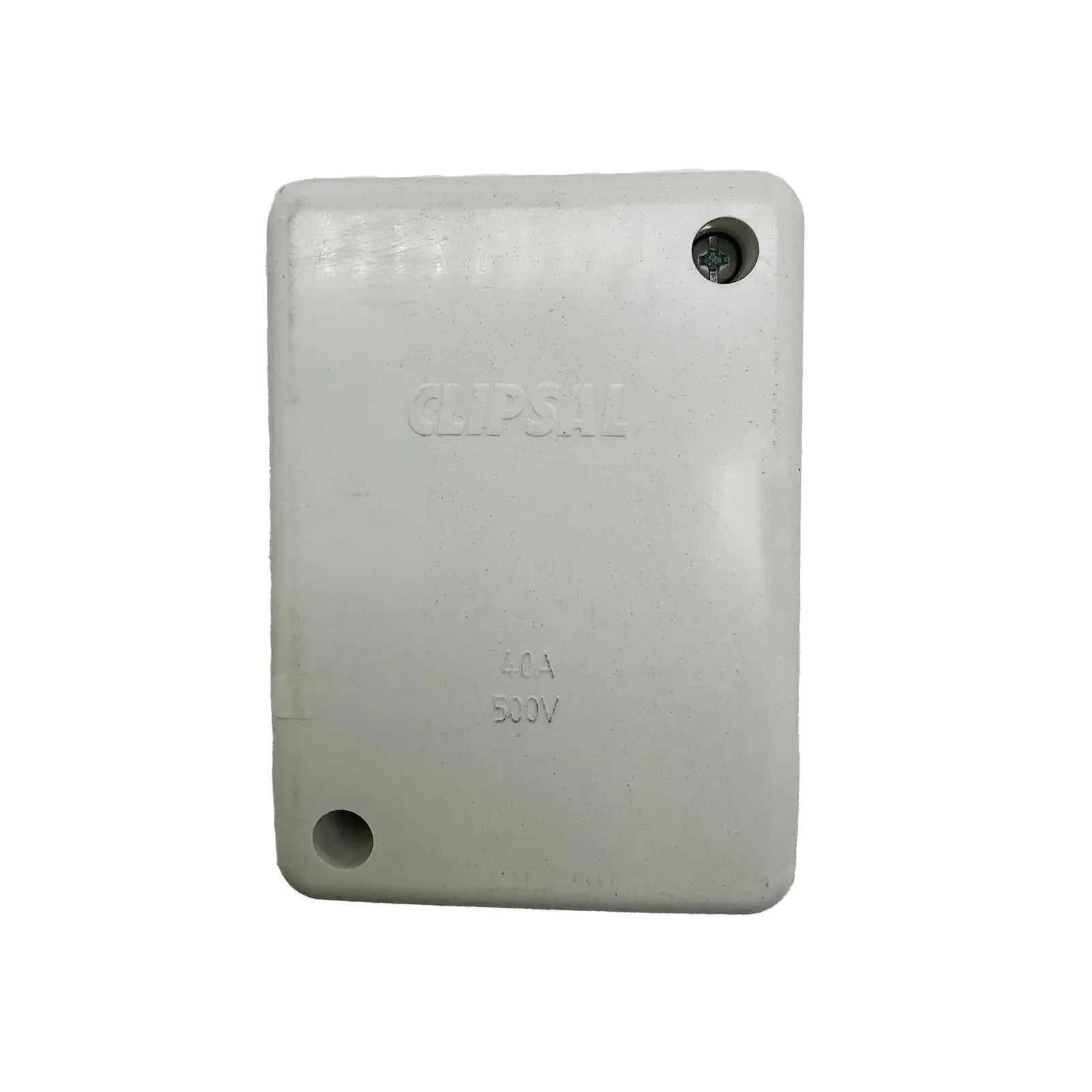 Clipsal Junction Box 554C-WE | 500V 40A PVC 45x86x58mm White
