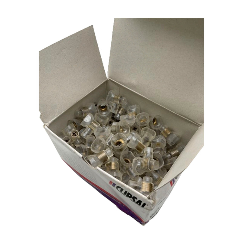 Clipsal Insulated Connector 40A insulated Single Screw Clear Box of 100 563G1