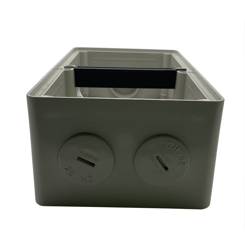 Clipsal 2-Gang Mounting Enclosure 198x102x63mm Grey 56E2