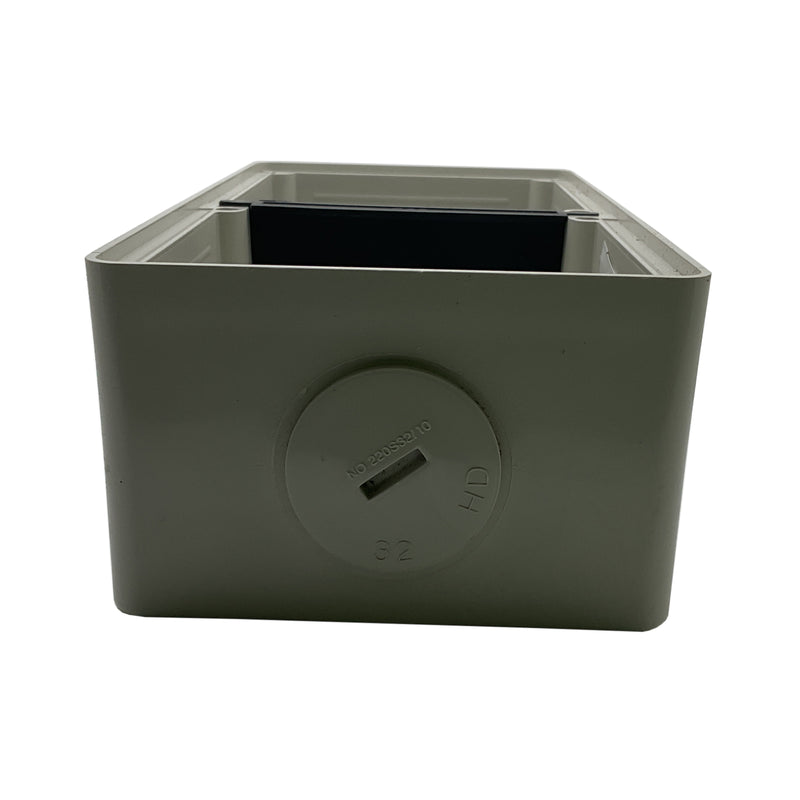 Clipsal 2-Gang Mounting Enclosure 198x102x63mm Grey 56E2