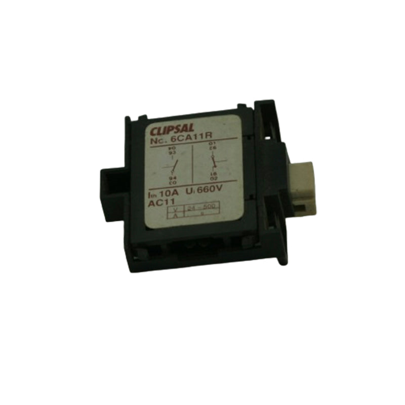 Clipsal Contact Block 10A 1N/O 1N/C 660V 6CA11R