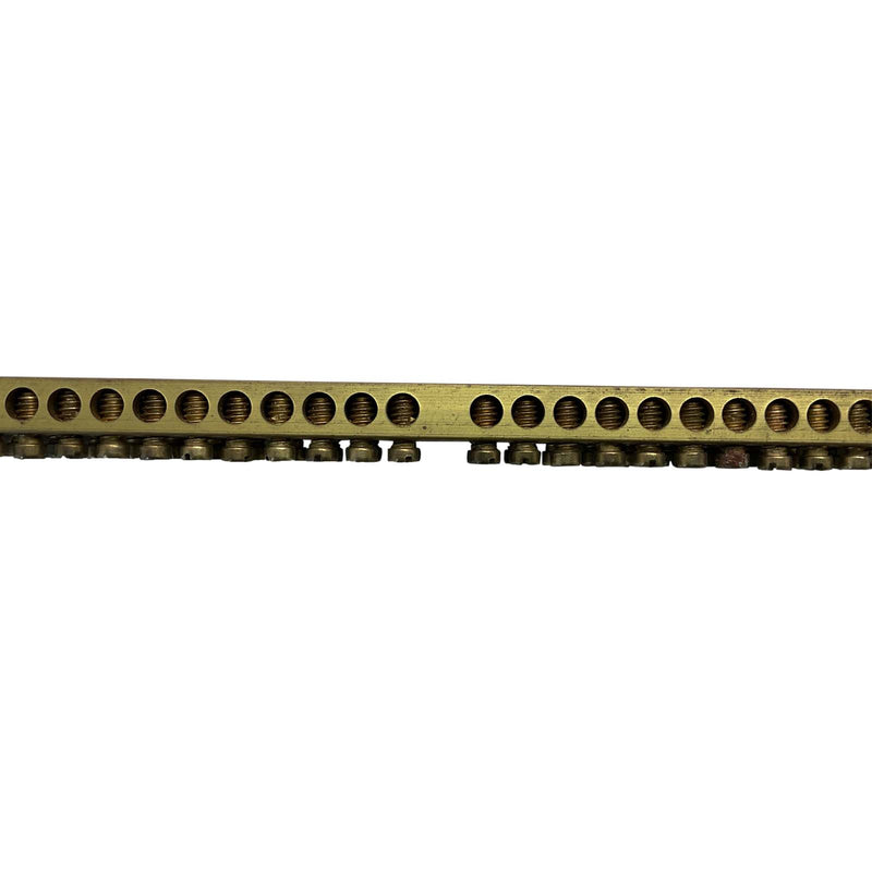 Clipsal Meter Links Neutral, Active Brass Link Bar 478mm 165A 60 Hole BP165D60
