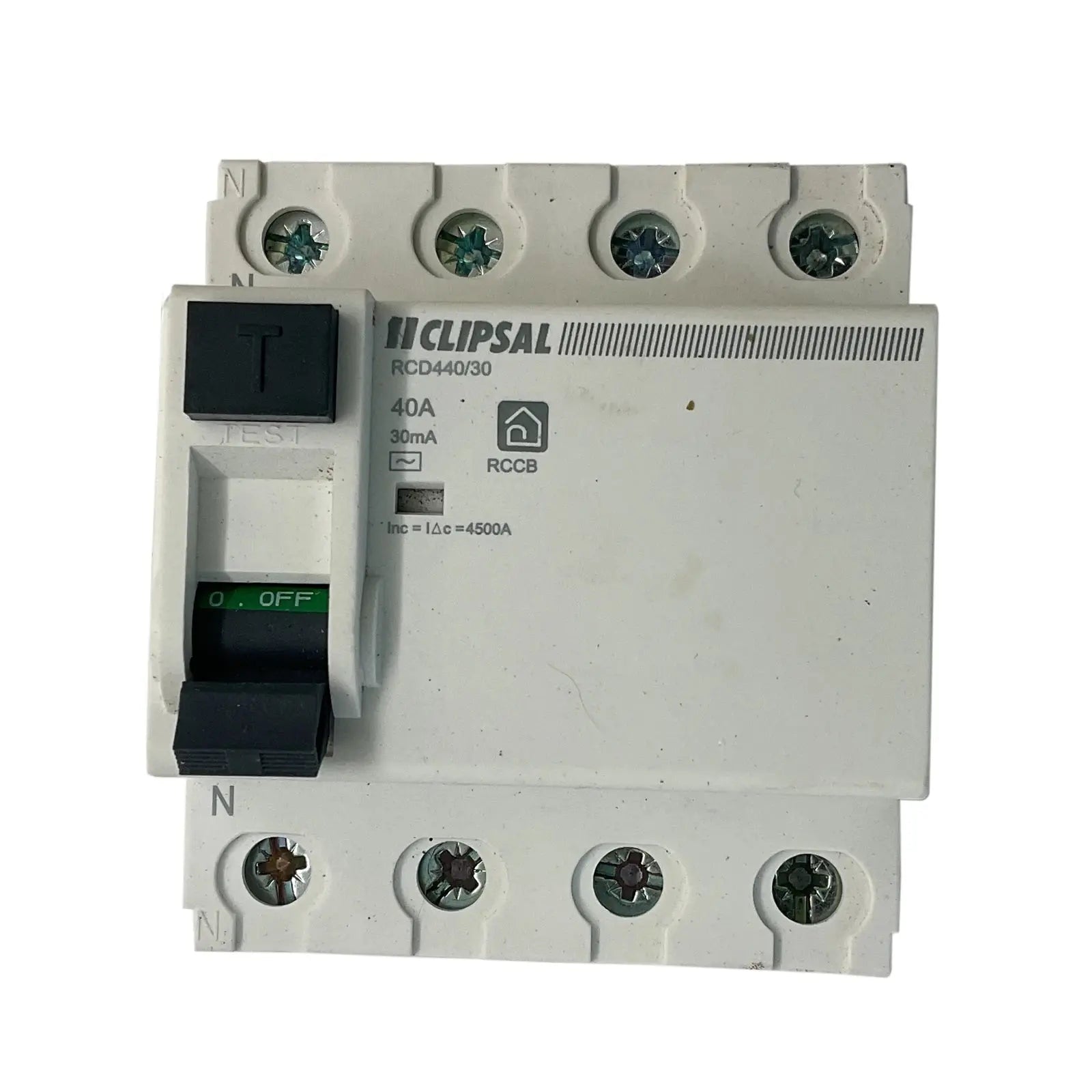Clipsal Rcd Portable Clipsal RCD440/30 Residual Current Device 4 Pole 40A 30mA