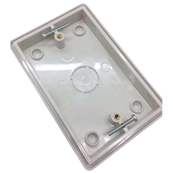 Clipsal Weatherproof Base for Twin Switch Socket Outlet Gray WSCF227/2