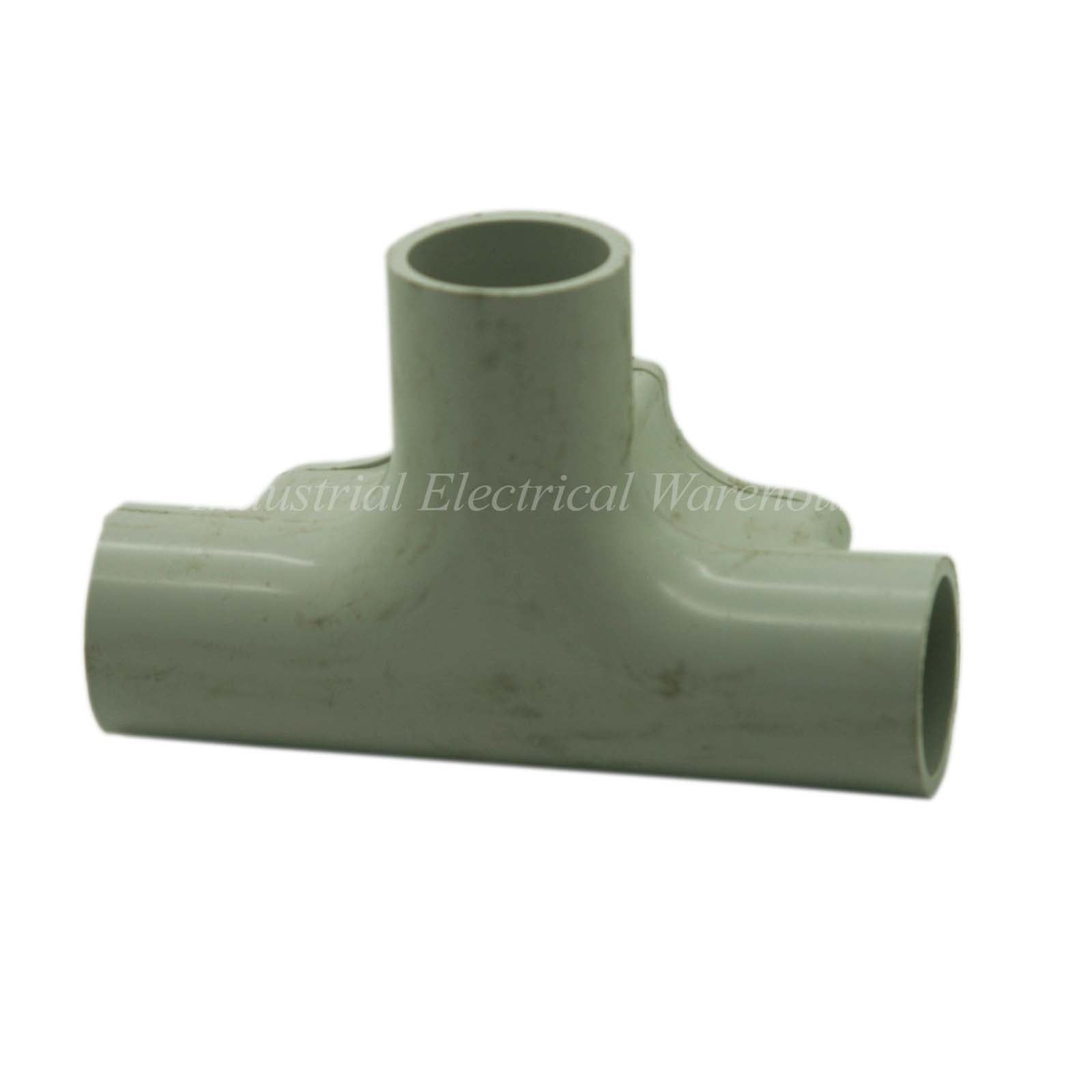 Clipsal Conduit Inspection Tee Solid Plain 25mm PVC Gray 246/25 | Buy!