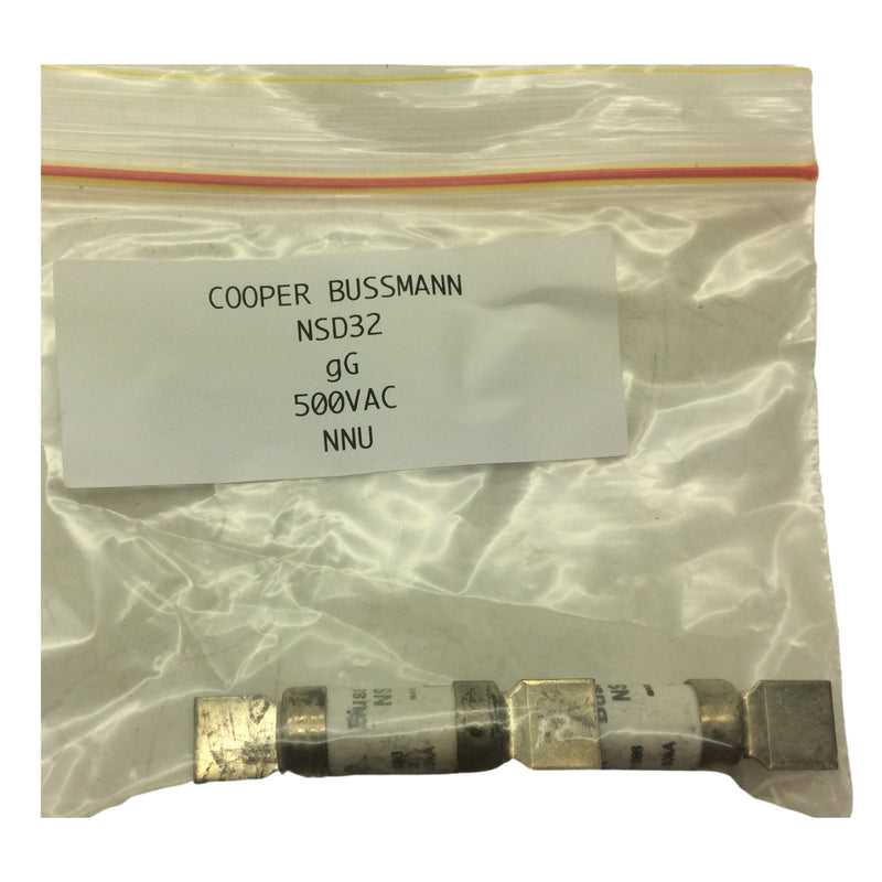 Cooper Bussmann Fuse 32A 80kA 500VAC BS88.6:1988 NSD32