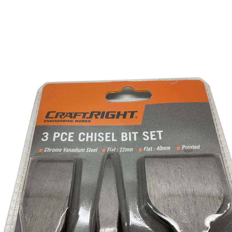 Craftright SDS Chisel Bit Set 6360033 Set of 3