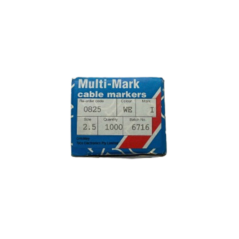Critchley MultiMark Kit Cable Marker Label Mark I Size 2.5mm 0825