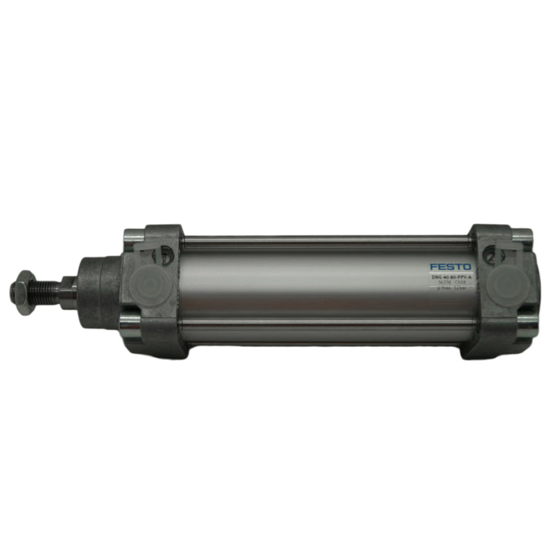 Festo Pneumatic Piston Rod Cylinder 80mm Bore 50mm Stroke DNG-40-80-PPV-A