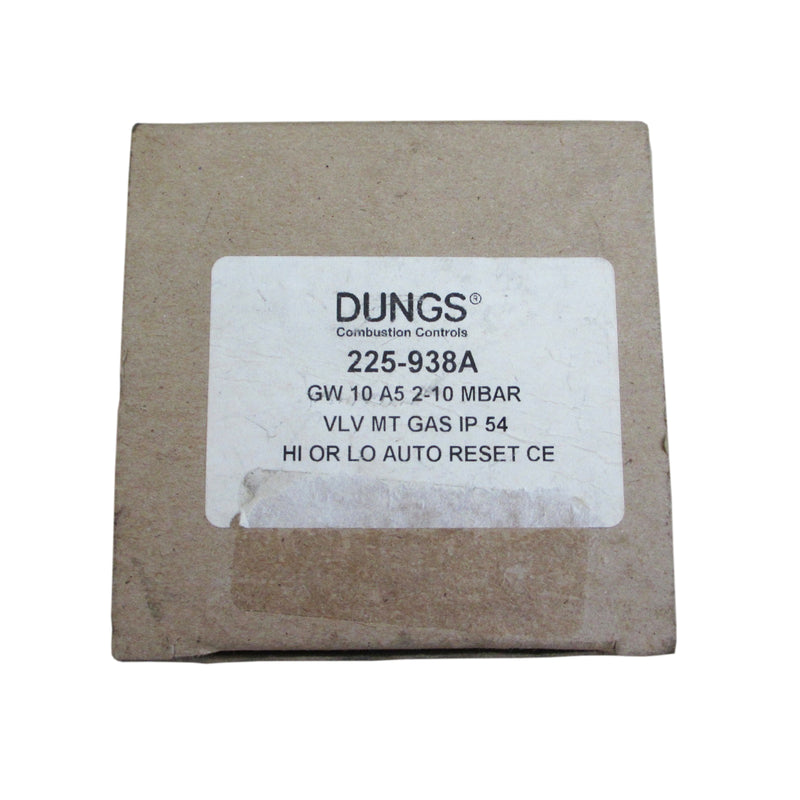 DUNGS Gas Pressure Switch Modular Mount GW 10 A5 250VAC 225-938A