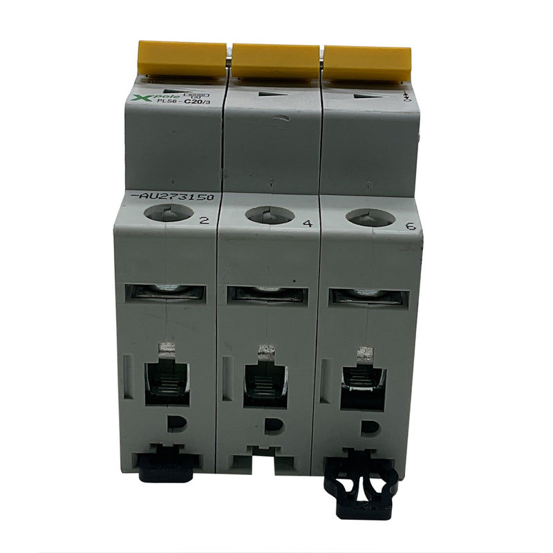 Eaton Circuit Breaker 3-Pole 400V AC 20A PLS6-C20/3-AU