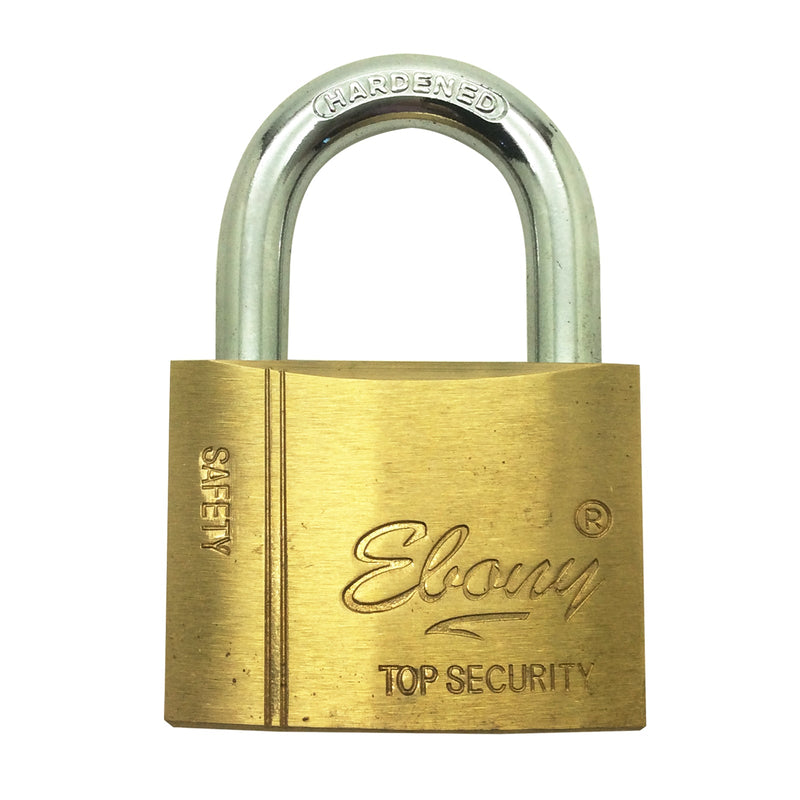 Ebony Solid Brass Padlock 50mm Body - 32mm Shackle