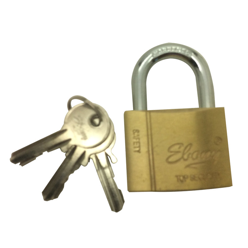 Ebony Solid Brass Padlock 50mm Body - 32mm Shackle