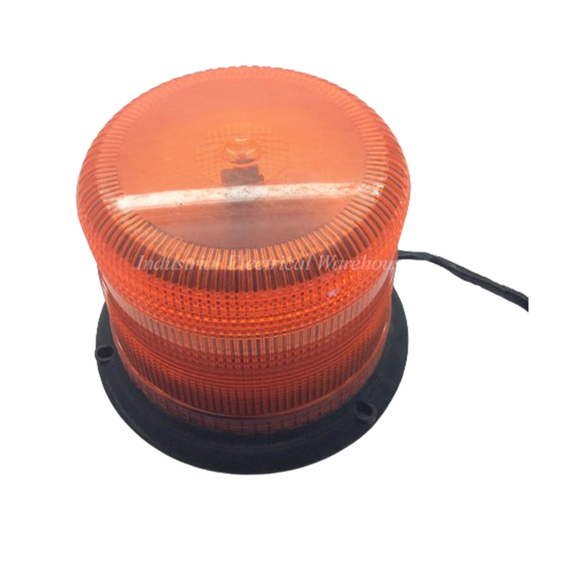 Ecco Beacon Dome Warning Lights 3-Bolt Pulse 2 2.5A 12-48VDC Amber 7945A