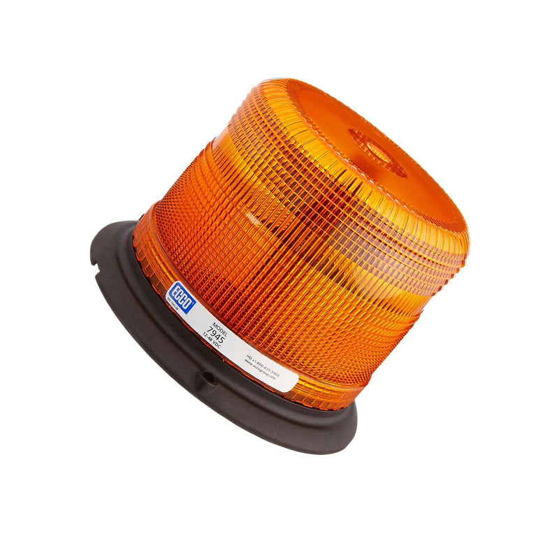 Ecco Beacon Dome Warning Lights 3-Bolt Pulse 2 2.5A 12-48VDC Amber 7945A