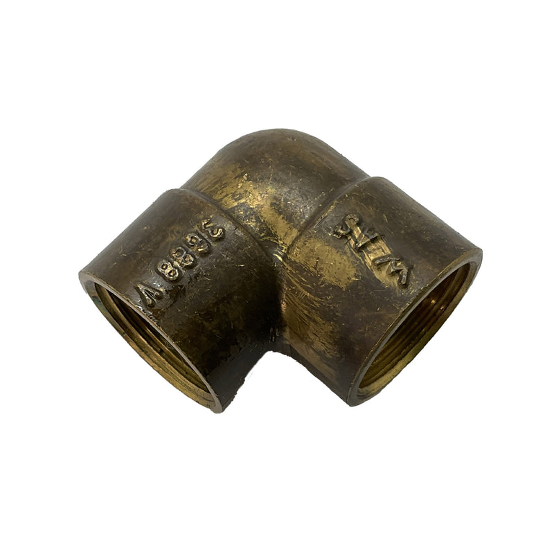 Elbow Pipe 90° Female to Female BSP Brass 3/4"