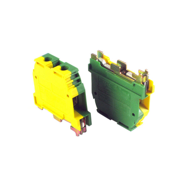 Entrelec Screw Clamp Terminal Block 12awg 2.5mm² Green/Yellow MA2.5/5P