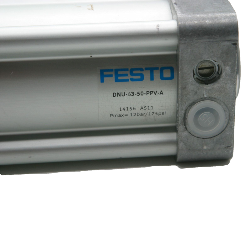 Festo Pneumatic Cylinder 63mm Bore Size 14156 A511 DNU-63-50-PPV-A